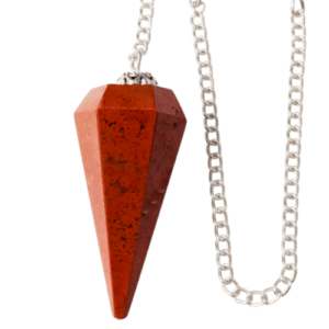 pendulos piedra jaspe rojo