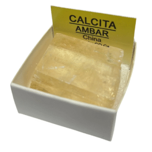 calcita ambar piedra en bruto, 3 cm x 3cm