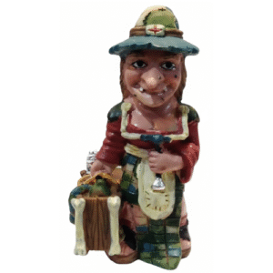 bruja viajera de 10 cm alto, en resina (modelos varios se envían surtidas)