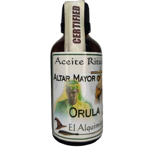 aceite orula ,altar mayor, 50 ml. para santería, y rituales aceite orula ,altar mayor, 50 ml. para santería, y rituales