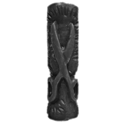 vela tallada tijera negra