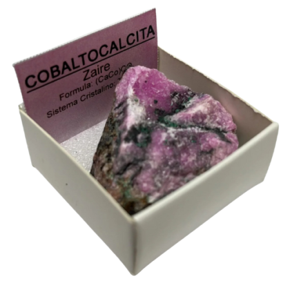 cobaltocalcita piedra en bruto, 3 cm x 3cm