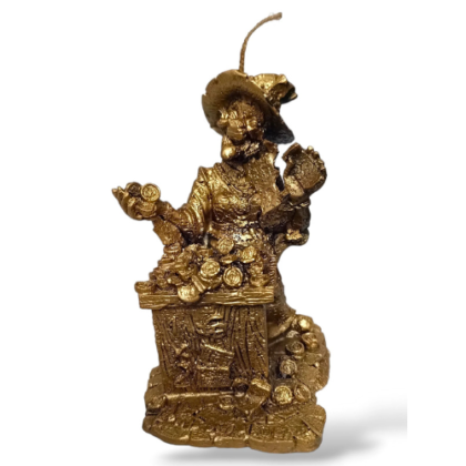 vela bruja del dinero 15 cm.