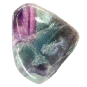 fluorita rodada, pulida +/ 2cm.