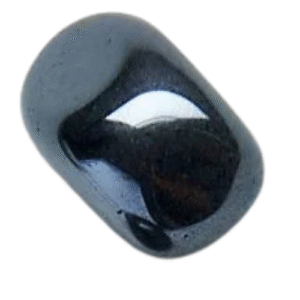hematite rodada, pulida +/ 2cm.