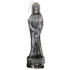 vela san la muerte 17 cm negra