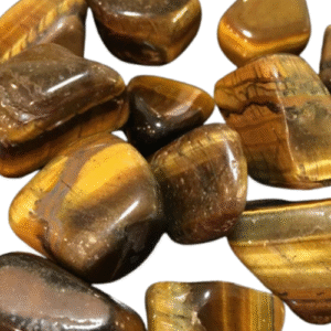 ojo tigre, rodada, pulida +/ 2cm.