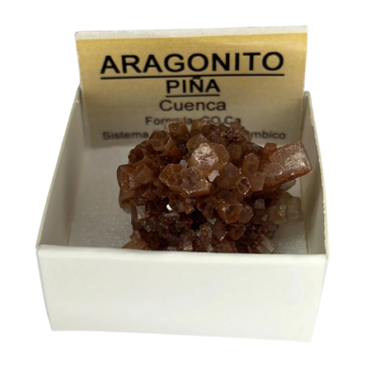 piedra aragonito bandeado/piÑa natural , en bruto 3cm x 3cm aprox