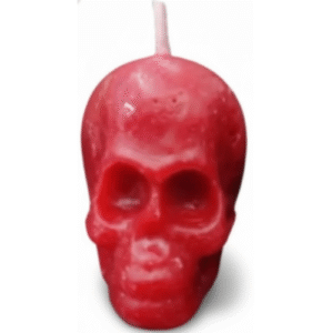 vela craneo rojo mini