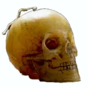 velas craneo color natural