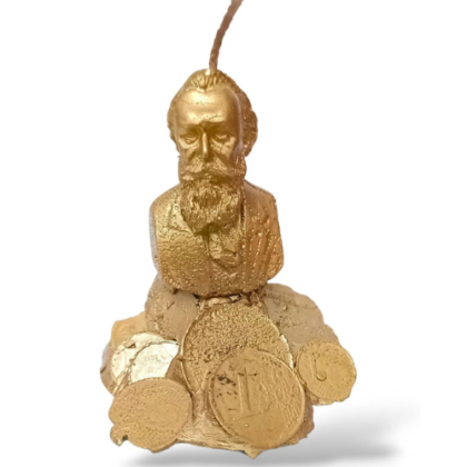 vela juan del dinero 5 cm. atrae y cuida el dinero.