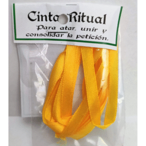 cinta ritual amarilla (atar dinero, negocios, fortuna)