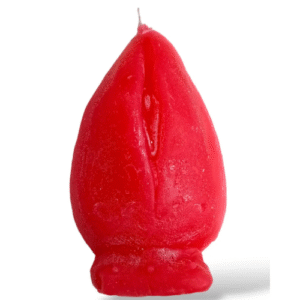 vela vagina roja 20cm. fabricada en españa.
