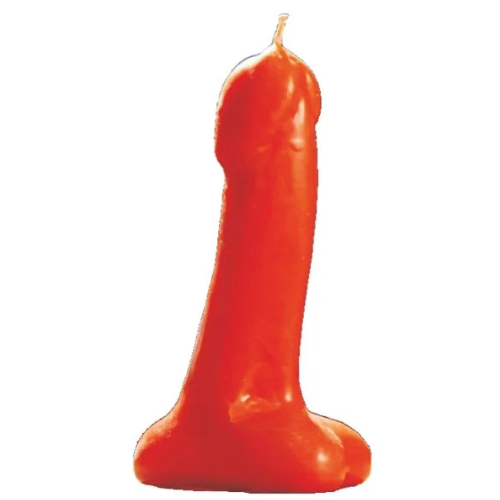vela pene rojo