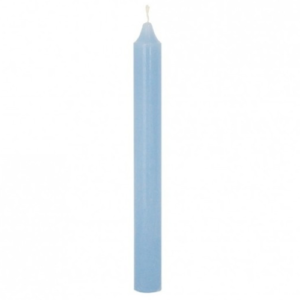 vela bujia celeste 18 cm.