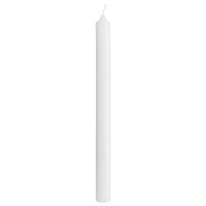 vela bujia blanca 18 cm.