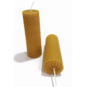 vela bujÍa miel 10 x 3,5 cm.