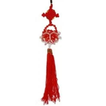 colgante feng shui rojo