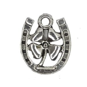 AMULETO Herradura con trébol de la suerte ECO