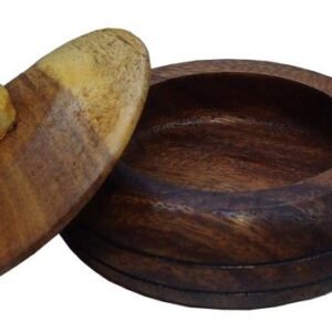 Batea de Orula polvera , Ikofá de madera echa a mano, 12 cm diámetro