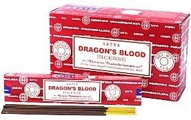 CAJA INCIENSO SANGRE DE DRAGO (agarbati) x 12 paquetes de 15 gm .