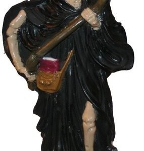 IMAGEN SAN LA MUERTE NEGRA 24 cm