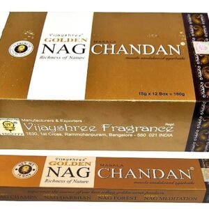 INCIENSO NAG CHANDAN) Caja con 12 paquetes de 15 gm .