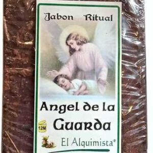 JABON ANGEL DE LA GUARDA con hierbas y aceites hecho a mano 100g.