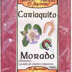 JABON CARIAQUITO MORADO  hecho a mano 100g.