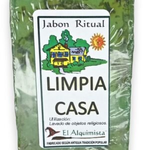 JABON LIMPIA CASA con hierbas y aceites hecho a mano 100g.