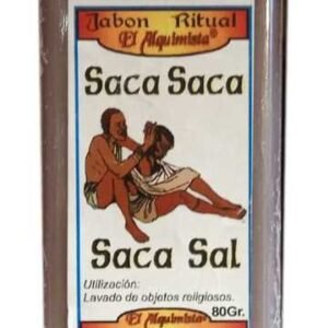 JABON SACA SACA SACA SAL, ECHO A MANO 100G.