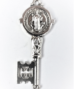 Llave de SAN BENITO CON CRUZ contra brujiría, exorciza. Aleja el demonio.