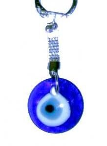LLAVERO OJO TURCO AZUL (CRISTAL DE MURANO)