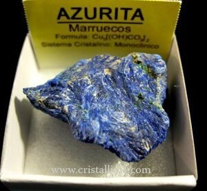 PIEDRA en bruto, natural AZURITA