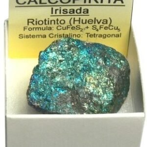 PIEDRA en bruto, natural CALCOPIRITA Irisada
