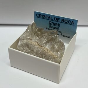 PIEDRA en bruto, natural CRISTAL DE ROCA drusa