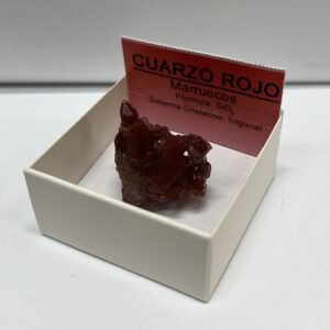 PIEDRA en bruto, natural CUARZO ROJO