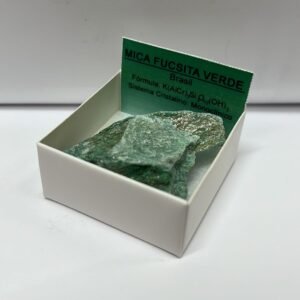 PIEDRA en bruto, natural MICA FUCSITA VERDE