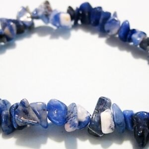 PULSERA CHIP PIEDRA  SODALITA