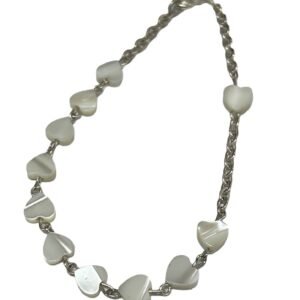 Pulsera corazón blanco