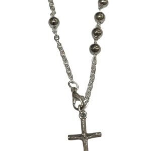 Pulsera Rosario esfera metal