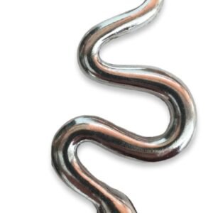 Serpiente 12 cm.  metal para que te respeten, ritualizada