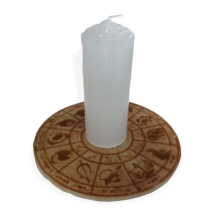 TABLERO ASTROLÓGICO EN CERA PARA RITUALES 22 cm.