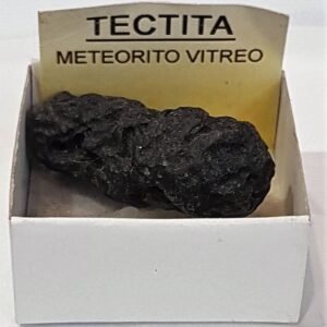 Tectita, meteorito. Piedra en bruto, 3 cm x  3cm