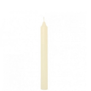 vela bujia blanca 18 cm.