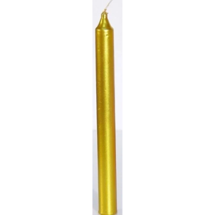vela bujia cirio dorada