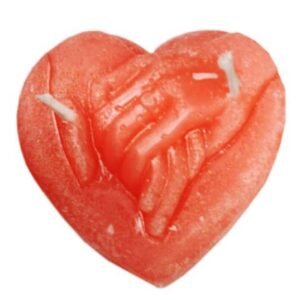 VELA JABON CORAZON ROJO (Manos)