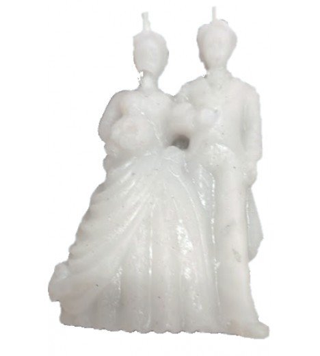 VELA JABON PAREJA BLANCA MINI
