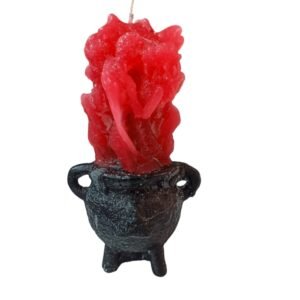 VELA PAREJA en caldero para destruir, quemar, separar 17 cm..