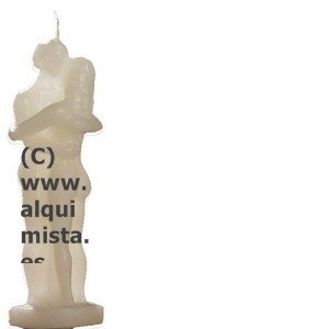 VELA PAREJA ENTRELAZADA BLANCA